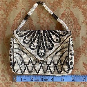 VINTAGE beaded mini purse